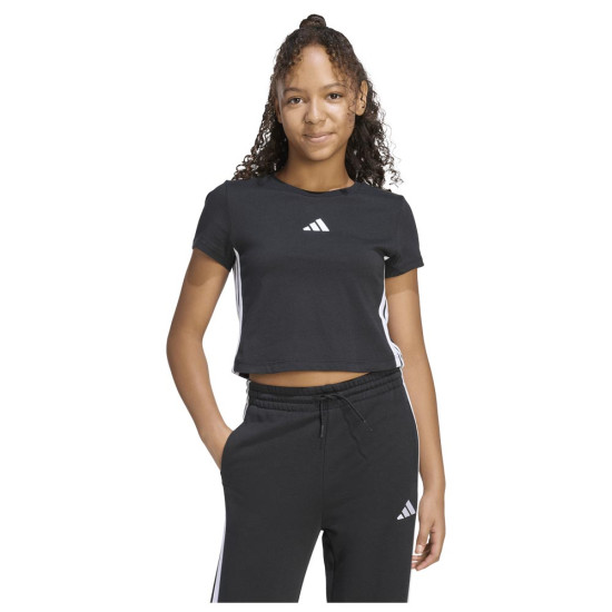 Adidas Παιδική κοντομάνικη μπλούζα Essentials 3-Stripes Single Jersey Tee